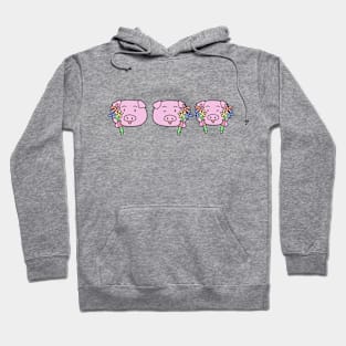 CUTE ANIMAL PIG WITH NO BACKGROUND VER Hoodie